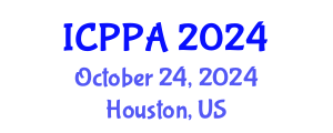International Conference on Plasma Physics and Applications (ICPPA) October 24, 2024 - Houston, United States