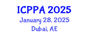 International Conference on Plasma Physics and Applications (ICPPA) January 28, 2025 - Dubai, United Arab Emirates