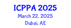 International Conference on Plasma Physics and Applications (ICPPA) March 22, 2025 - Dubai, United Arab Emirates