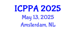 International Conference on Plasma Physics and Applications (ICPPA) May 13, 2025 - Amsterdam, Netherlands
