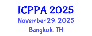 International Conference on Plasma Physics and Applications (ICPPA) November 29, 2025 - Bangkok, Thailand