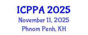 International Conference on Plasma Physics and Applications (ICPPA) November 11, 2025 - Phnom Penh, Cambodia