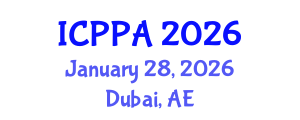 International Conference on Plasma Physics and Applications (ICPPA) January 28, 2026 - Dubai, United Arab Emirates