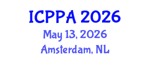 International Conference on Plasma Physics and Applications (ICPPA) May 13, 2026 - Amsterdam, Netherlands