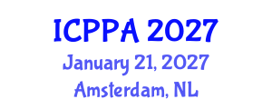 International Conference on Plasma Physics and Applications (ICPPA) January 21, 2027 - Amsterdam, Netherlands International Conference on Plasma Physics and Applications (ICPPA) January 21, 2027 - Amsterdam, Netherlands