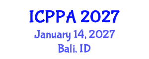 International Conference on Plasma Physics and Applications (ICPPA) January 14, 2027 - Bali, Indonesia International Conference on Plasma Physics and Applications (ICPPA) January 14, 2027 - Bali, Indonesia
