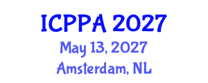 International Conference on Plasma Physics and Applications (ICPPA) May 13, 2027 - Amsterdam, Netherlands International Conference on Plasma Physics and Applications (ICPPA) May 13, 2027 - Amsterdam, Netherlands