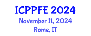 International Conference on Plasma Physics and Fusion Energy (ICPPFE) November 11, 2024 - Rome, Italy