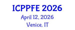 International Conference on Plasma Physics and Fusion Energy (ICPPFE) April 12, 2026 - Venice, Italy