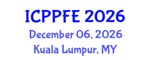 International Conference on Plasma Physics and Fusion Energy (ICPPFE) December 06, 2026 - Kuala Lumpur, Malaysia International Conference on Plasma Physics and Fusion Energy (ICPPFE) December 06, 2026 - Kuala Lumpur, Malaysia