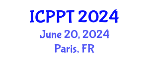 International Conference on Plasma Physics and Technology (ICPPT) June 20, 2024 - Paris, France
