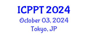 International Conference on Plasma Physics and Technology (ICPPT) October 03, 2024 - Tokyo, Japan