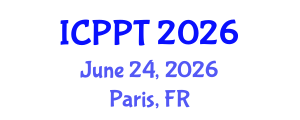 International Conference on Plasma Physics and Technology (ICPPT) June 24, 2026 - Paris, France