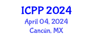 International Conference on Plasma Physics (ICPP) April 04, 2024 - Cancún, Mexico