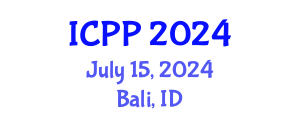 International Conference on Plasma Physics (ICPP) July 15, 2024 - Bali, Indonesia