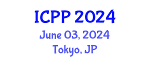 International Conference on Plasma Physics (ICPP) June 03, 2024 - Tokyo, Japan