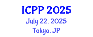 International Conference on Plasma Physics (ICPP) July 22, 2025 - Tokyo, Japan
