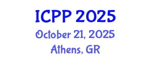 International Conference on Plasma Physics (ICPP) October 21, 2025 - Athens, Greece