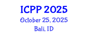 International Conference on Plasma Physics (ICPP) October 25, 2025 - Bali, Indonesia