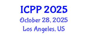 International Conference on Plasma Physics (ICPP) October 28, 2025 - Los Angeles, United States