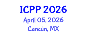 International Conference on Plasma Physics (ICPP) April 05, 2026 - Cancún, Mexico