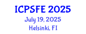 International Conference on Plasma Science and Fusion Engineering (ICPSFE) July 19, 2025 - Helsinki, Finland