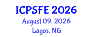 International Conference on Plasma Science and Fusion Engineering (ICPSFE) August 09, 2026 - Lagos, Nigeria