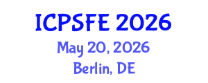 International Conference on Plasma Science and Fusion Engineering (ICPSFE) May 20, 2026 - Berlin, Germany