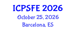 International Conference on Plasma Science and Fusion Engineering (ICPSFE) October 25, 2026 - Barcelona, Spain