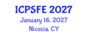 International Conference on Plasma Science and Fusion Engineering (ICPSFE) January 16, 2027 - Nicosia, Cyprus