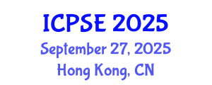 International Conference on Plasma Surface Engineering (ICPSE) September 27, 2025 - Hong Kong, China