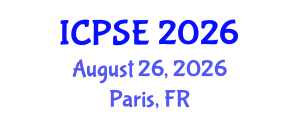 International Conference on Plasma Surface Engineering (ICPSE) August 26, 2026 - Paris, France