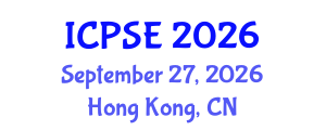 International Conference on Plasma Surface Engineering (ICPSE) September 27, 2026 - Hong Kong, China International Conference on Plasma Surface Engineering (ICPSE) September 27, 2026 - Hong Kong, China