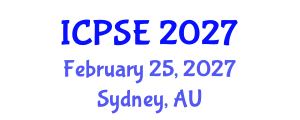 International Conference on Plasma Surface Engineering (ICPSE) February 25, 2027 - Sydney, Australia International Conference on Plasma Surface Engineering (ICPSE) February 25, 2027 - Sydney, Australia