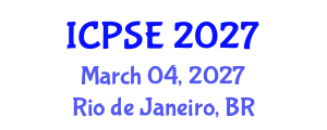 International Conference on Plasma Surface Engineering (ICPSE) March 04, 2027 - Rio de Janeiro, Brazil International Conference on Plasma Surface Engineering (ICPSE) March 04, 2027 - Rio de Janeiro, Brazil