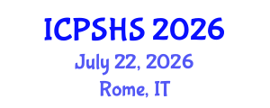 International Conference on Plastic Surgery and Hand Surgery (ICPSHS) July 22, 2026 - Rome, Italy