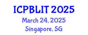 International Conference on Play-Based Learning and Intentional Teaching (ICPBLIT) March 24, 2025 - Singapore, Singapore