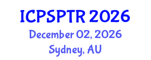 International Conference on Police Studies, Policing Theory and Research (ICPSPTR) December 02, 2026 - Sydney, Australia International Conference on Police Studies, Policing Theory and Research (ICPSPTR) December 02, 2026 - Sydney, Australia