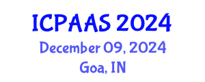 International Conference on Political and Administrative Sciences (ICPAAS) December 09, 2024 - Goa, India