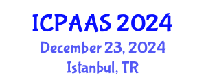 International Conference on Political and Administrative Sciences (ICPAAS) December 23, 2024 - Istanbul, Turkey