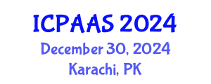 International Conference on Political and Administrative Sciences (ICPAAS) December 30, 2024 - Karachi, Pakistan