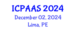 International Conference on Political and Administrative Sciences (ICPAAS) December 02, 2024 - Lima, Peru