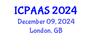 International Conference on Political and Administrative Sciences (ICPAAS) December 09, 2024 - London, United Kingdom