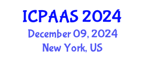 International Conference on Political and Administrative Sciences (ICPAAS) December 09, 2024 - New York, United States