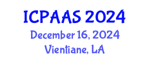 International Conference on Political and Administrative Sciences (ICPAAS) December 16, 2024 - Vientiane, Laos