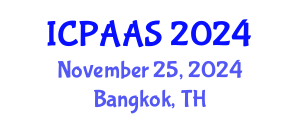 International Conference on Political and Administrative Sciences (ICPAAS) November 25, 2024 - Bangkok, Thailand