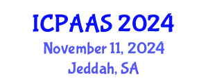 International Conference on Political and Administrative Sciences (ICPAAS) November 11, 2024 - Jeddah, Saudi Arabia