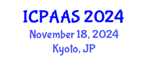 International Conference on Political and Administrative Sciences (ICPAAS) November 18, 2024 - Kyoto, Japan