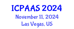 International Conference on Political and Administrative Sciences (ICPAAS) November 11, 2024 - Las Vegas, United States