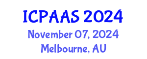 International Conference on Political and Administrative Sciences (ICPAAS) November 07, 2024 - Melbourne, Australia